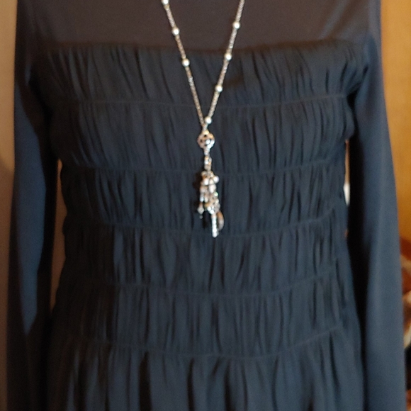 Sundance Lovely Black Boho Top - Picture 2 of 4